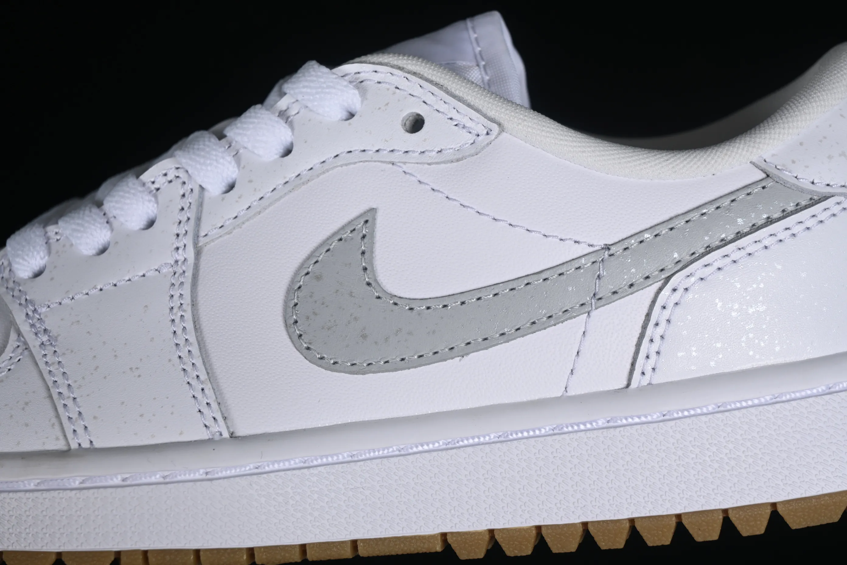 All categories Air Jordan Jordan series basketball shoes Air Jordan 1 Low G version pure original Air Jordan 1 Low Golf AJ1 Joe 1 new golf version raw rubber white DD9315-111
